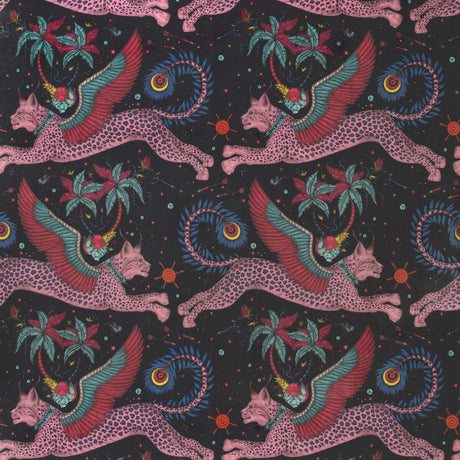 CLARKE AND CLARKE F1478/03.CAC.0 LYNX VELVET NAVY Fabric - Eade's Wallpaper