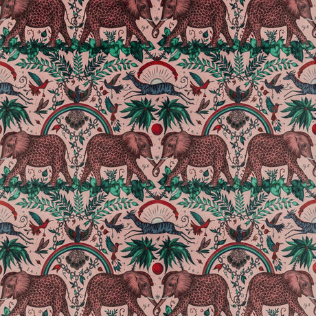 CLARKE AND CLARKE F1481/01.CAC.0 ZAMBEZI VELVET PINK Fabric - Eade's Wallpaper