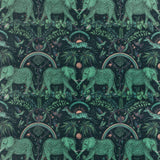 CLARKE AND CLARKE F1481/02.CAC.0 ZAMBEZI VELVET TEAL Fabric - Eade's Wallpaper
