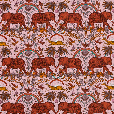 CLARKE AND CLARKE F1487/01.CAC.0 ZAMBEZI SATIN BLUSH Fabric - Eade's Wallpaper