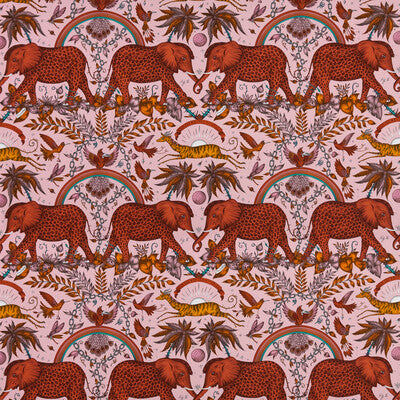 CLARKE AND CLARKE F1487/01.CAC.0 ZAMBEZI SATIN BLUSH Fabric - Eade's Wallpaper