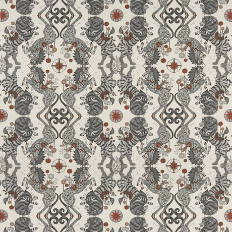 CLARKE AND CLARKE F1488/02.CAC.0 CASPIAN LINEN NUDE Fabric - Eade's Wallpaper