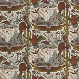 CLARKE AND CLARKE F1489/02.CAC.0 FRONTIER LINEN GOLD Fabric - Eade's Wallpaper