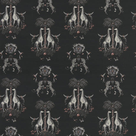 CLARKE AND CLARKE F1490/01.CAC.0 CREATURA LINEN CHARCOAL Fabric - Eade's Wallpaper