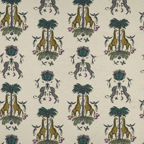 CLARKE AND CLARKE F1490/02.CAC.0 CREATURA LINEN YELLOW Fabric - Eade's Wallpaper