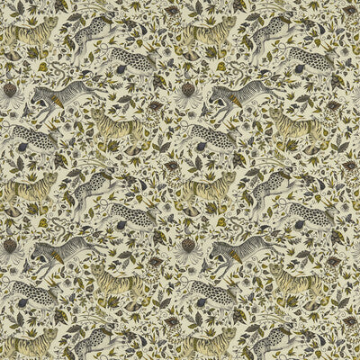 CLARKE AND CLARKE F1493/01.CAC.0 PROTEA LINEN GOLD Fabric - Eade's Wallpaper