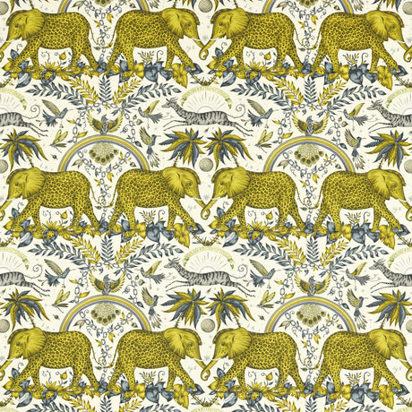 CLARKE AND CLARKE F1495/01.CAC.0 ZAMBEZI LINEN GOLD Fabric - Eade's Wallpaper