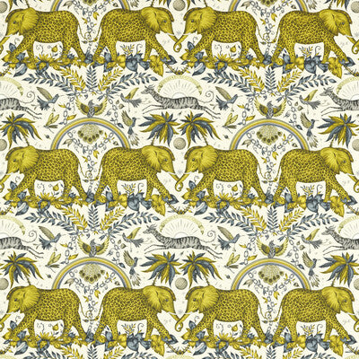 CLARKE AND CLARKE F1495/01.CAC.0 ZAMBEZI LINEN GOLD Fabric - Eade's Wallpaper