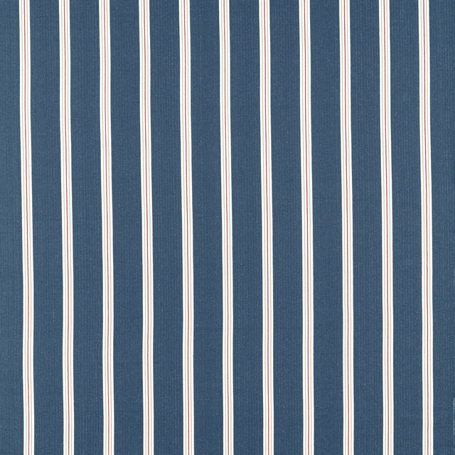 CLARKE AND CLARKE F1500/03.CAC.0 KNIGHTSBRIDGE NAVY/ROUGE Fabric - Eade's Wallpaper