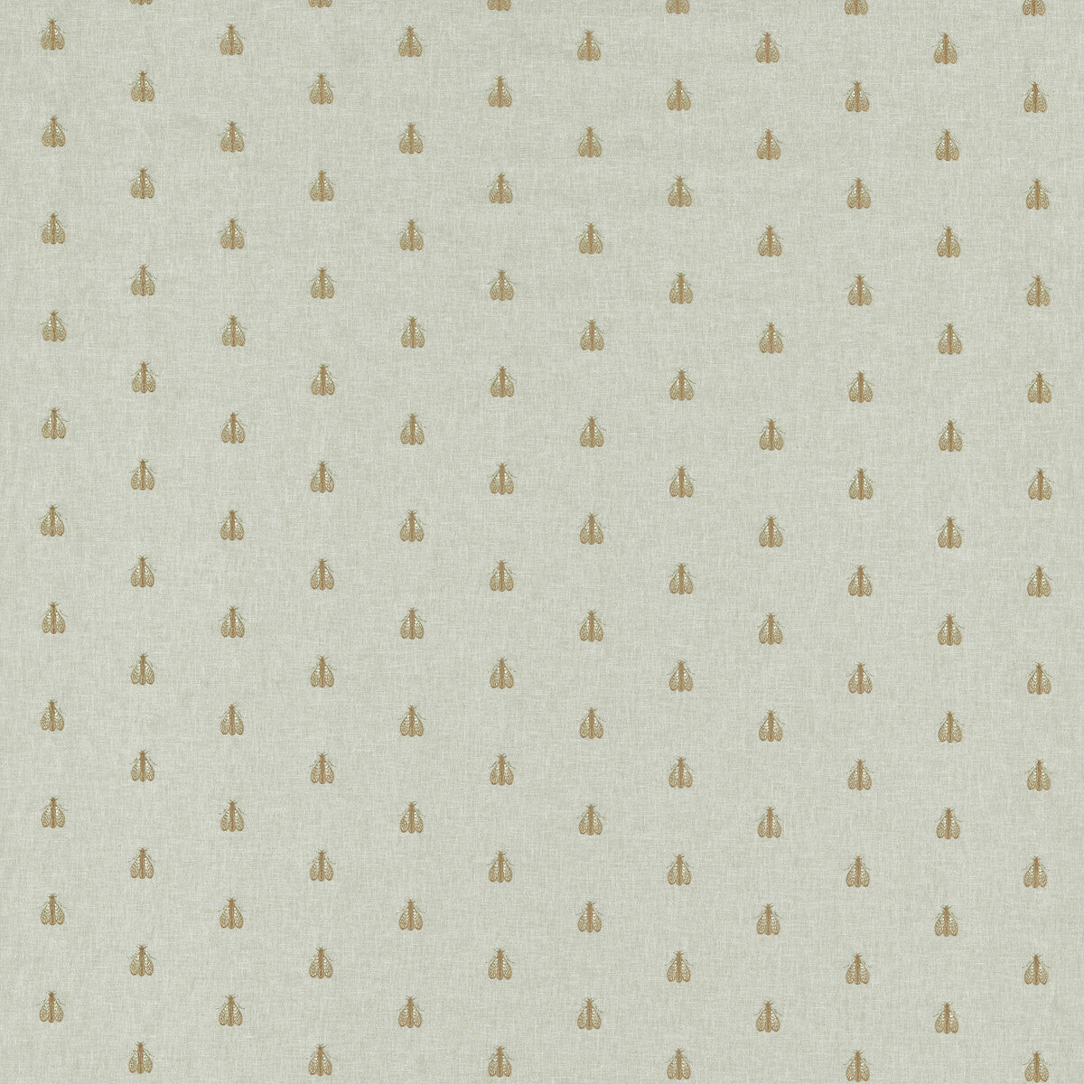 CLARKE AND CLARKE F1507/02.CAC.0 FALENA LINEN/GOLD Fabric - Eade's Wallpaper