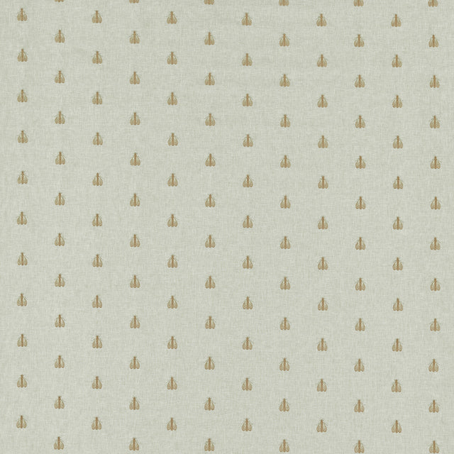 CLARKE AND CLARKE F1507/02.CAC.0 FALENA LINEN/GOLD Fabric - Eade's Wallpaper