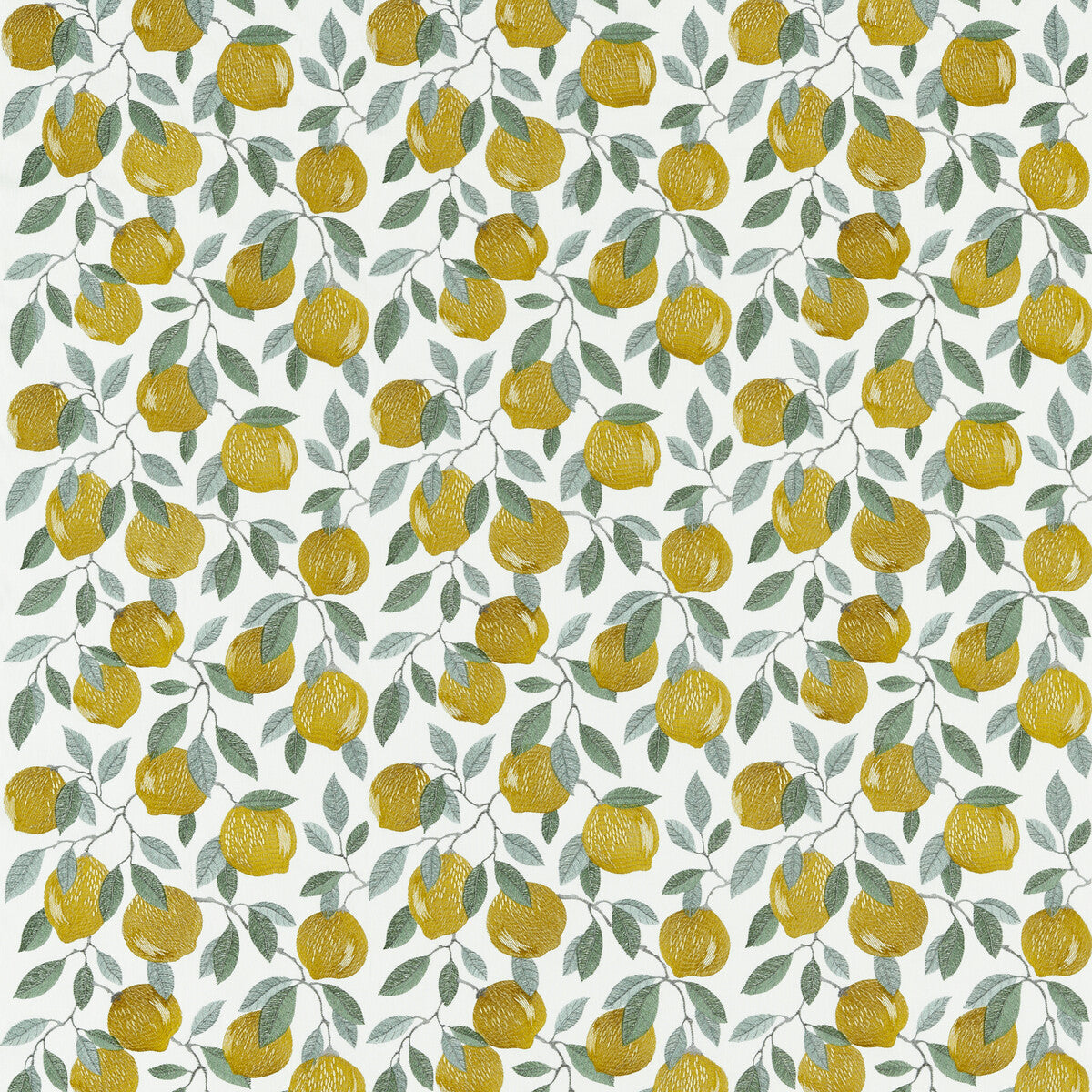 CLARKE AND CLARKE F1508/01.CAC.0 SICILIAN LEMON Fabric - Eade's Wallpaper