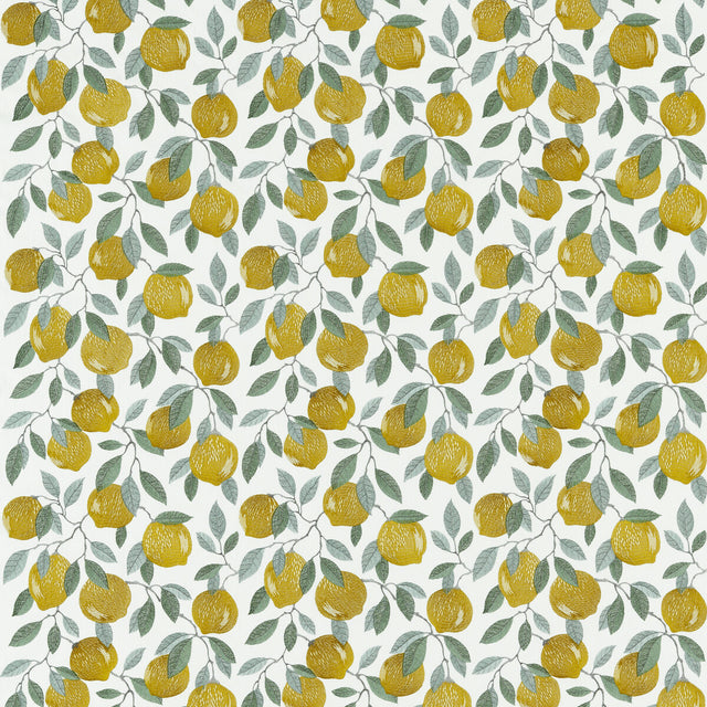 CLARKE AND CLARKE F1508/01.CAC.0 SICILIAN LEMON Fabric - Eade's Wallpaper