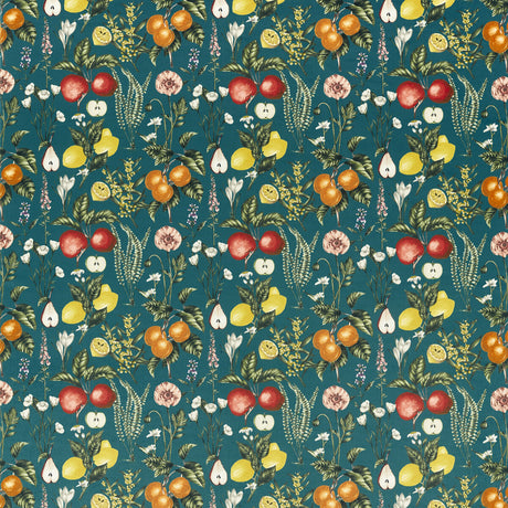 CLARKE AND CLARKE F1510/02.CAC.0 SORENTO TEAL VELVET Fabric - Eade's Wallpaper