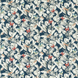 CLARKE AND CLARKE F1513/03.CAC.0 ACADIA MIDNIGHT Fabric - Eade's Wallpaper