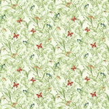 CLARKE AND CLARKE F1513/05.CAC.0 ACADIA OLIVE/SPICE Fabric - Eade's Wallpaper