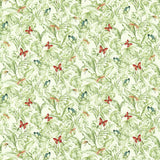 CLARKE AND CLARKE F1513/05.CAC.0 ACADIA OLIVE/SPICE Fabric - Eade's Wallpaper