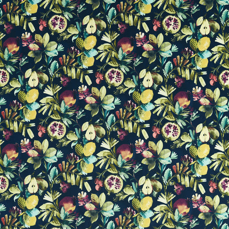 CLARKE AND CLARKE F1515/01.CAC.0 FRUTA MIDNIGHT VELVET Fabric - Eade's Wallpaper