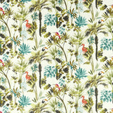 CLARKE AND CLARKE F1518/02.CAC.0 PALM SKY Fabric - Eade's Wallpaper