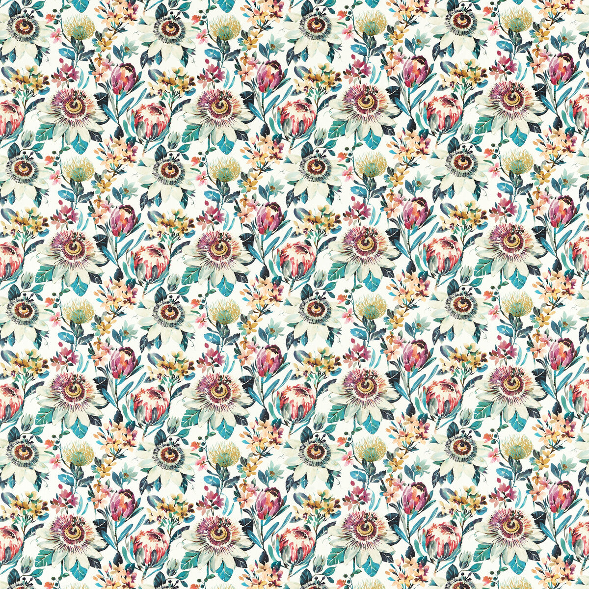 CLARKE AND CLARKE F1519/03.CAC.0 PARADISE RUSSET Fabric - Eade's Wallpaper