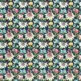 CLARKE AND CLARKE F1520/01.CAC.0 PARADISE MIDNIGHT VELVET Fabric - Eade's Wallpaper