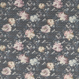 CLARKE AND CLARKE F1523/01.CAC.0 CAMILE BLUSH/CHARCOAL Fabric - Eade's Wallpaper