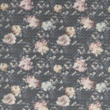 CLARKE AND CLARKE F1523/01.CAC.0 CAMILE BLUSH/CHARCOAL Fabric - Eade's Wallpaper