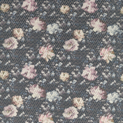 CLARKE AND CLARKE F1523/01.CAC.0 CAMILE BLUSH/CHARCOAL Fabric - Eade's Wallpaper