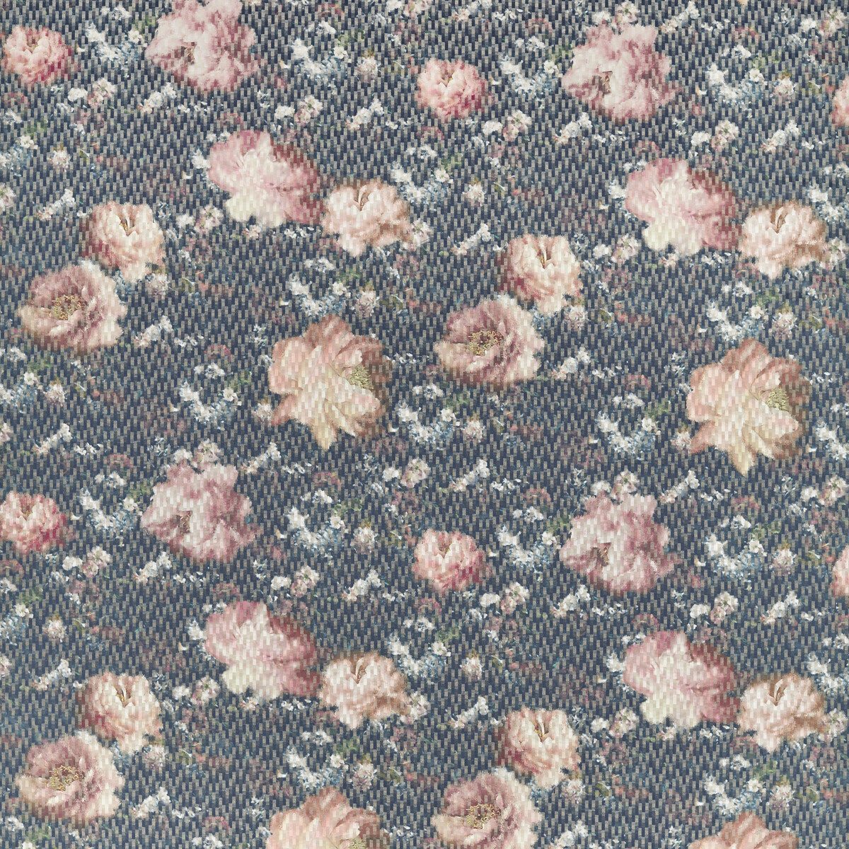 CLARKE AND CLARKE F1523/04.CAC.0 CAMILE SPICE/DUSK Fabric - Eade's Wallpaper