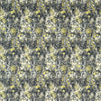 CLARKE AND CLARKE F1539/01.CAC.0 ROSEDENE CHARCOAL/CHARTREUSE Fabric - Eade's Wallpaper