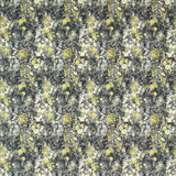 CLARKE AND CLARKE F1539/01.CAC.0 ROSEDENE CHARCOAL/CHARTREUSE Fabric - Eade's Wallpaper