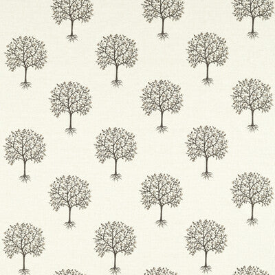 CLARKE AND CLARKE F1541/02.CAC.0 BERGAMOT CHARCOAL/LINEN Fabric - Eade's Wallpaper