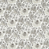 CLARKE AND CLARKE F1542/01.CAC.0 LUCIENNE CHARCOAL/LINEN Fabric - Eade's Wallpaper