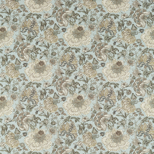 CLARKE AND CLARKE F1542/02.CAC.0 LUCIENNE MINERAL Fabric - Eade's Wallpaper