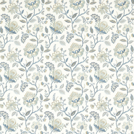 CLARKE AND CLARKE F1543/03.CAC.0 ADELINE DENIM/MIDNIGHT Fabric - Eade's Wallpaper