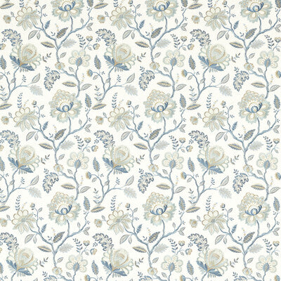 CLARKE AND CLARKE F1543/03.CAC.0 ADELINE DENIM/MIDNIGHT Fabric - Eade's Wallpaper
