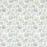 CLARKE AND CLARKE F1543/03.CAC.0 ADELINE DENIM/MIDNIGHT Fabric - Eade's Wallpaper