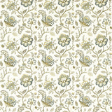 CLARKE AND CLARKE F1543/04.CAC.0 ADELINE TEAL Fabric - Eade's Wallpaper