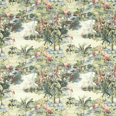 CLARKE AND CLARKE F1546/02.CAC.0 HABITAT LAGOON Fabric - Eade's Wallpaper