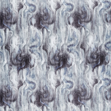 CLARKE AND CLARKE F1552/01.CAC.0 TESSUTO MIDNIGHT/SILVER Fabric - Eade's Wallpaper