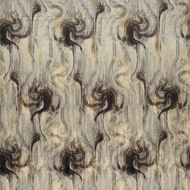 CLARKE AND CLARKE F1552/03.CAC.0 TESSUTO NERO/SILVER Fabric - Eade's Wallpaper