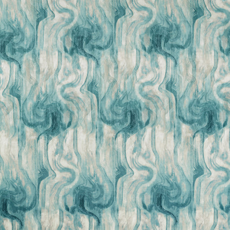 CLARKE AND CLARKE F1552/04.CAC.0 TESSUTO TEAL Fabric - Eade's Wallpaper