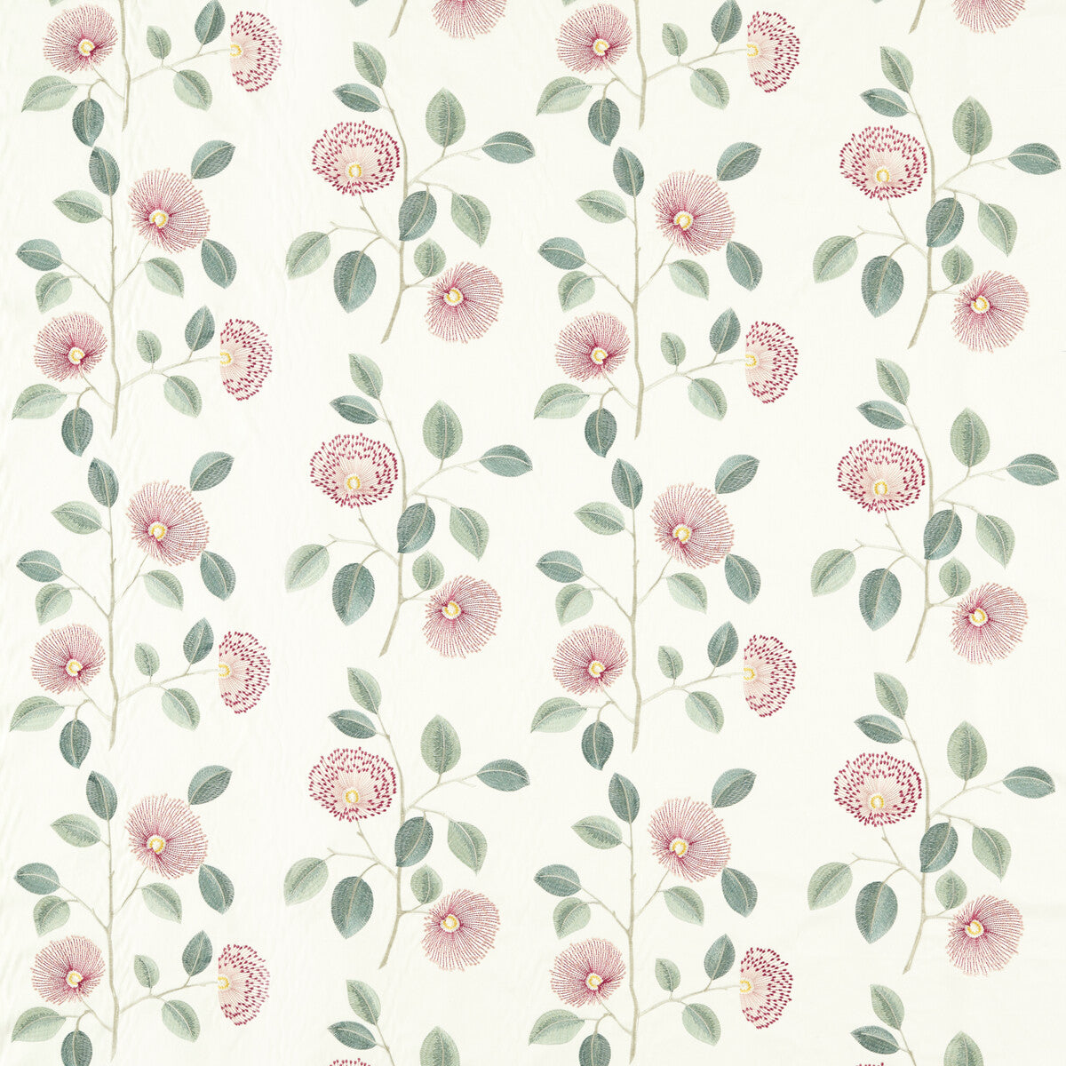 CLARKE AND CLARKE F1555/02.CAC.0 MONIQUE BLUSH/RASPBERRY Fabric - Eade's Wallpaper