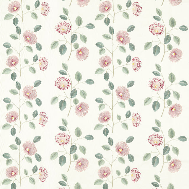 CLARKE AND CLARKE F1555/02.CAC.0 MONIQUE BLUSH/RASPBERRY Fabric - Eade's Wallpaper