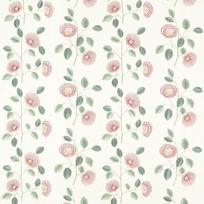 CLARKE AND CLARKE F1555/02.CAC.0 MONIQUE BLUSH/RASPBERRY Fabric - Eade's Wallpaper