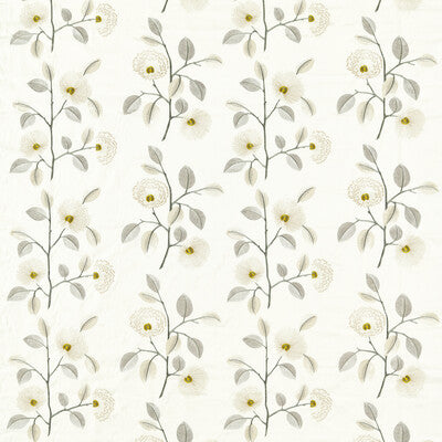 CLARKE AND CLARKE F1555/03.CAC.0 MONIQUE NATURAL/PEWTER Fabric - Eade's Wallpaper