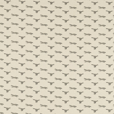 CLARKE AND CLARKE F1557/01.CAC.0 FOXBURY CHARCOAL Fabric - Eade's Wallpaper