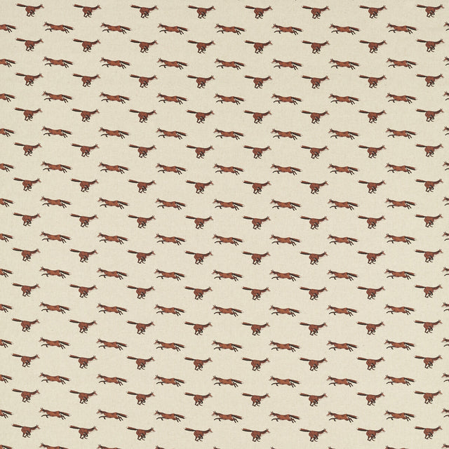 CLARKE AND CLARKE F1557/02.CAC.0 FOXBURY SPICE Fabric - Eade's Wallpaper