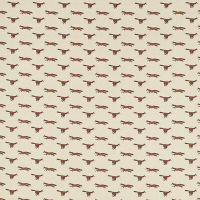 CLARKE AND CLARKE F1557/02.CAC.0 FOXBURY SPICE Fabric - Eade's Wallpaper
