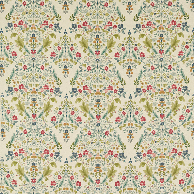 CLARKE AND CLARKE F1558/02.CAC.0 GAWTHORPE FOREST/LINEN Fabric - Eade's Wallpaper